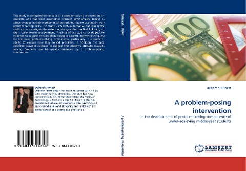 A problem-posing intervention: in the development of problem-solving competence of under-achieving middle-year students