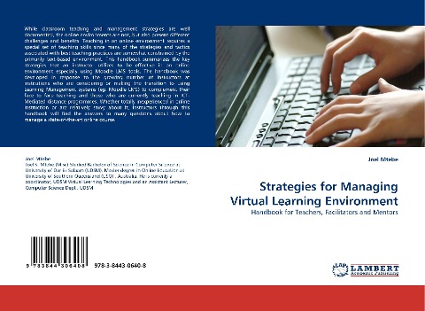 Strategies for Managing Virtual Learning Environment: Handbook for Teachers, Facilitators and Mentors