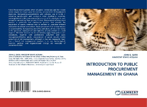 INTRODUCTION TO PUBLIC PROCUREMENT MANAGEMENT IN GHANA
