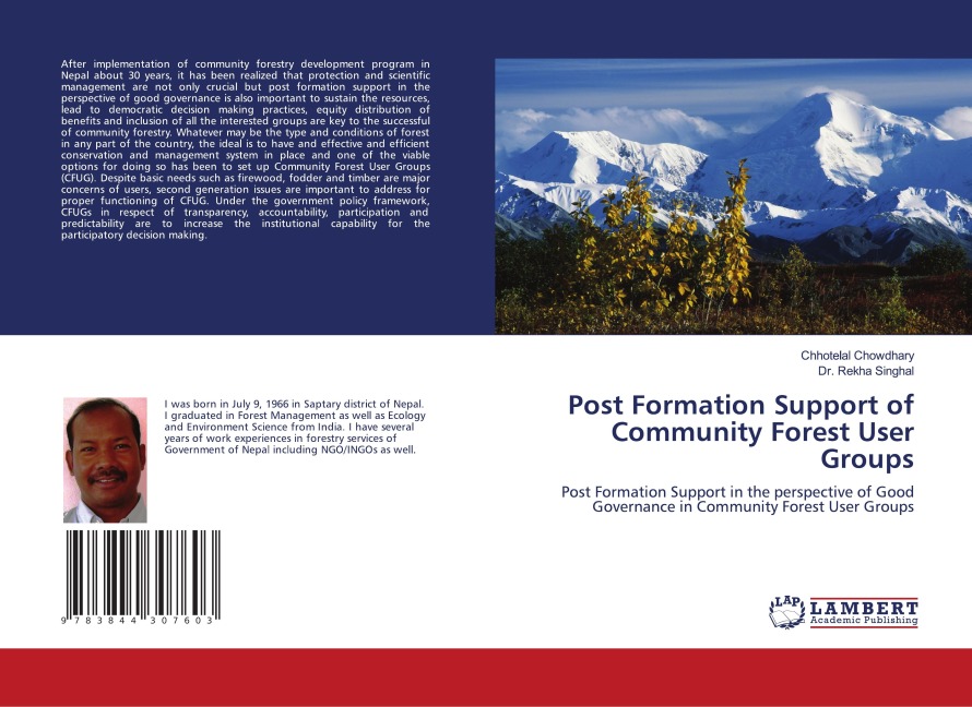 Post Formation Support of Community Forest User Groups: Post Formation Support in the perspective of Good Governance in Community Forest User Groups