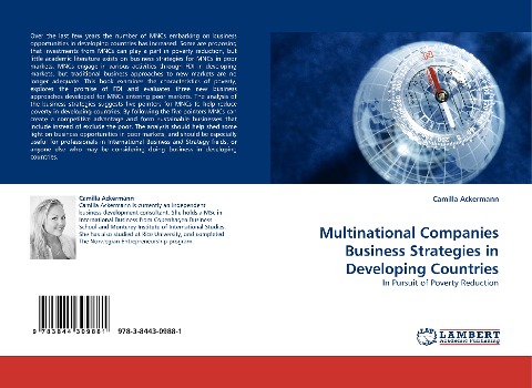 Multinational Companies Business Strategies in Developing Countries: In Pursuit of Poverty Reduction