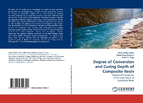 Degree of Conversion and Curing Depth of Composite Resin: Degree of Conversion and Curing Depth of Composite Resin