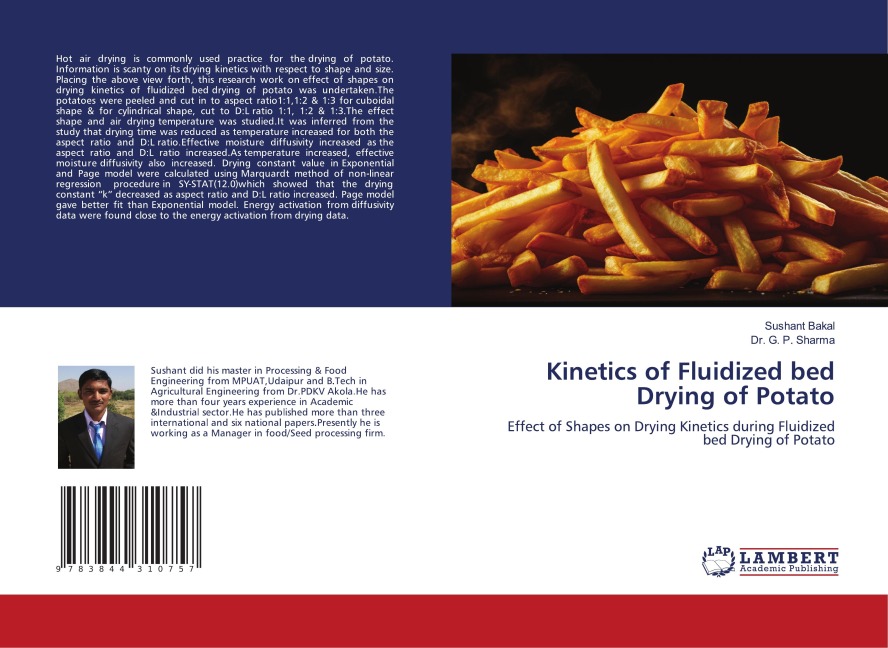 Kinetics of Fluidized bed Drying of Potato: Effect of Shapes on Drying Kinetics during Fluidized bed Drying of Potato