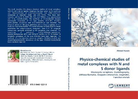 Physico-chemical studies of metal complexes with N and S donor ligands: Macrocyclic complexes, Crystallography, Dithiocarbamates, Anagostic interaction, Organotin, Transition metals