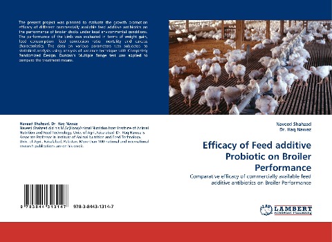 Efficacy of Feed additive Probiotic on Broiler Performance: Comparative efficacy of commercially available feed additive antibiotics on Broiler Performance