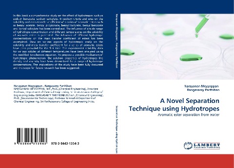 A Novel Separation Technique using Hydrotropes: Aromatic ester separation from water