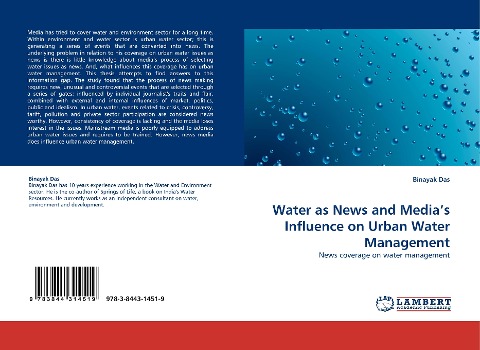 Water as News and Medias Influence on Urban Water Management: News coverage on water management