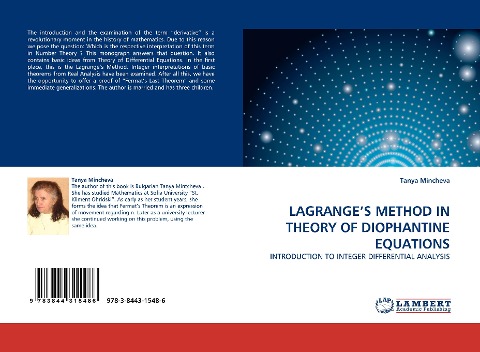 LAGRANGES METHOD IN THEORY OF DIOPHANTINE EQUATIONS: INTRODUCTION TO INTEGER DIFFERENTIAL ANALYSIS