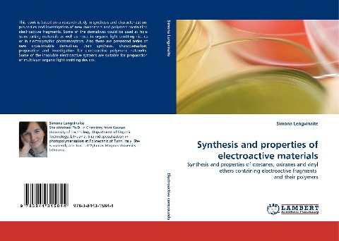 Synthesis and properties of electroactive materials: Synthesis and properties of oxetanes, oxiranes and vinyl ethers containing electroactive fragments  and their polymers