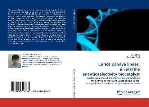Carica papaya lipase: a versatile enantioselectivity biocatalyst: Applications of medium engineering and substrate engineering to improving Carica papaya lipase- catalyzed kinetic resolution of (R,S)-naproxen esters
