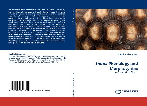 Shona Phonology and Morphosyntax: A Grammatical Sketch
