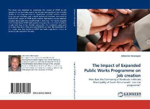 The Impact of Expanded Public Works Programme on job creation: How does the Community of Rambuda in Mutale Municipality of South Africa benefit from the programme?