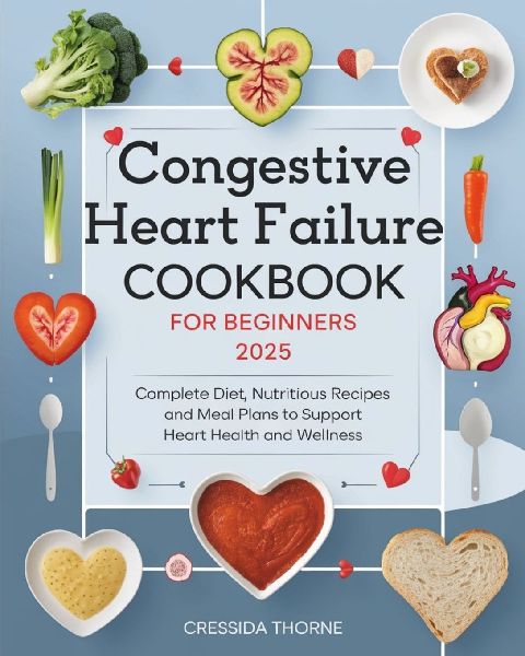 Congestive Heart Failure Cookbook for Beginners: Complete Diet, Nutritious Recipes and Meal Plans to Support Heart Health and Wellness