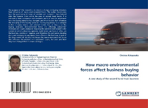 How macro environmental forces affect business buying behavior: A case study of the second hand truck business