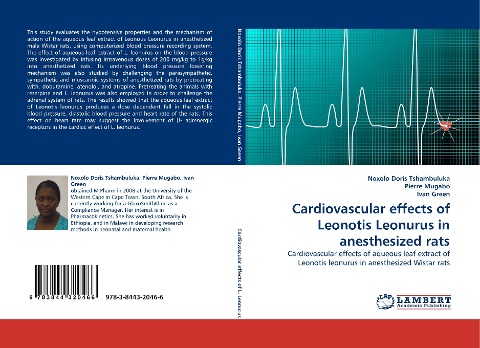 Cardiovascular effects of Leonotis Leonurus in anesthesized rats: Cardiovascular effects of aqueous leaf extract of Leonotis leonurus in anesthesized Wistar rats