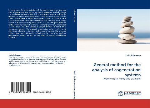 General method for the analysis of cogeneration systems: Mathematical model and examples