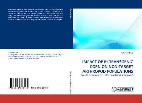 IMPACT OF Bt TRANSGENIC CORN ON NON-TARGET ARTHROPOD POPULATIONS: Does Bt transgenic corn affect nontarget arthopods?