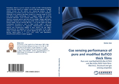 Gas sensing performance of pure and modified BaTiO3 thick films: Pure and modified BaTiO3,(Ba,Sr)TiO3 and (Ba,Sr)(Sn,Ti)O3 thick films: Electrical, Structural and gas sensing properties