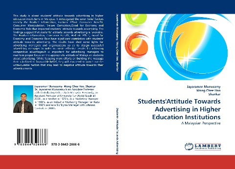 StudentsAttitude Towards Advertising in Higher Education Institutions: A Malaysian Perspective