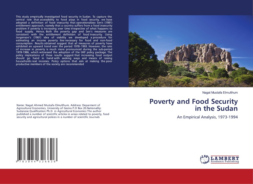 Poverty and Food Security in the Sudan: An Empirical Analysis, 1973-1994