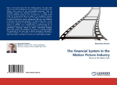The Financial System in the Motion Picture Industry: Focus on the Italian Case
