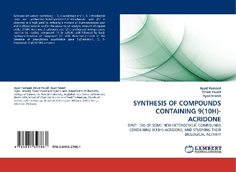 SYNTHESIS OF COMPOUNDS CONTAINING 9(10H)-ACRIDONE: SYNTHESIS OF SOME NEW HETEROCYCLIC COMPOUNDS CONTAINING 9(10H)-ACRIDONE, AND STUDYING THEIR BIOLOGICAL ACTIVITY