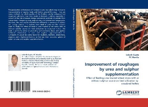 Improvement of roughages by urea and sulphur supplementation: Effect of feeding urea treated wheat straw with or without sulphur source on feed utilization by  crossbred heifers