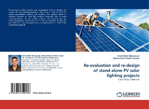 Re-evaluation and re-design of stand alone PV solar lighting projects: Gaza Strip, Palestine