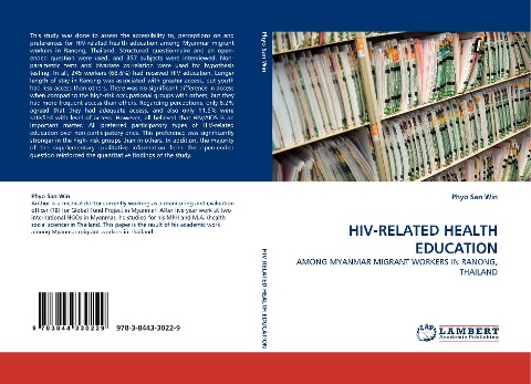 HIV-RELATED HEALTH EDUCATION: AMONG MYANMAR MIGRANT WORKERS IN RANONG, THAILAND