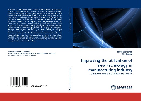 Improving the utilization of new technology in manufacturing industry: Utilization level of manufacturing industry