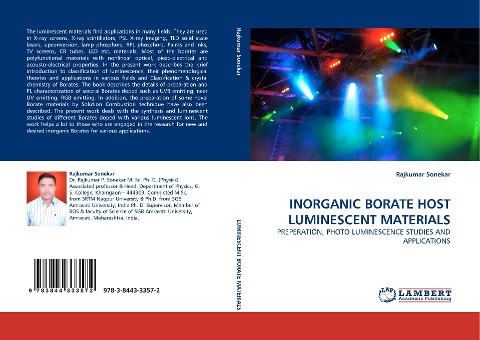 INORGANIC BORATE HOST LUMINESCENT MATERIALS: PREPERATION, PHOTO LUMINESCENCE STUDIES AND APPLICATIONS