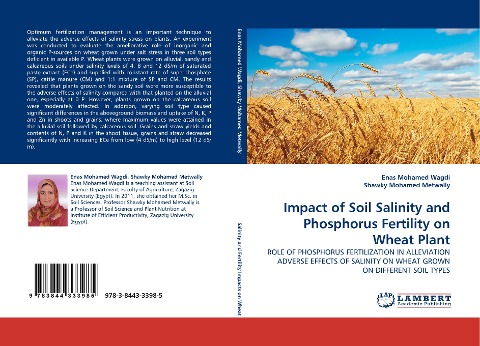 Impact of Soil Salinity and Phosphorus Fertility on Wheat Plant: ROLE OF PHOSPHORUS FERTILIZATION IN ALLEVIATION ADVERSE EFFECTS OF SALINITY ON WHEAT GROWN ON DIFFERENT SOIL TYPES