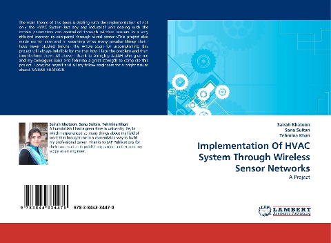 Implementation Of HVAC System Through Wireless Sensor Networks: A Project