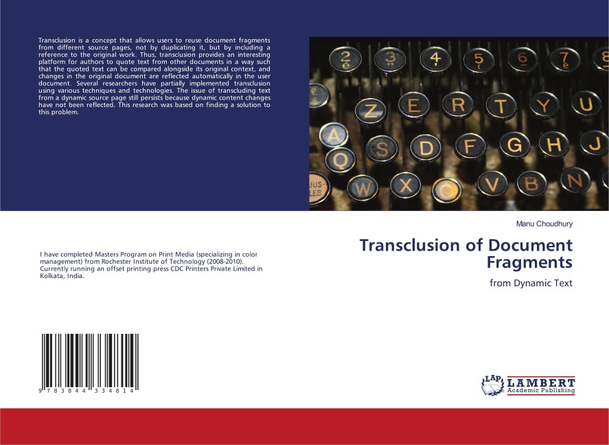 Transclusion of Document Fragments: from Dynamic Text