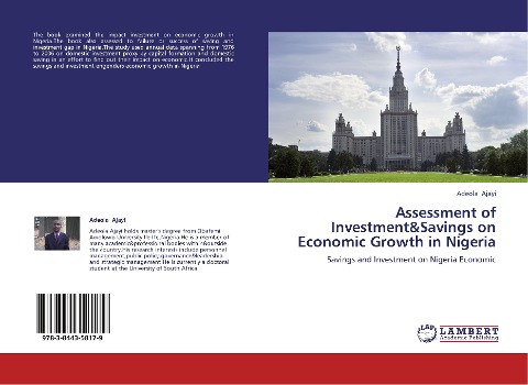 Assessment of Investment&Savings on Economic Growth in Nigeria: Savings and Investment on Nigeria Economic