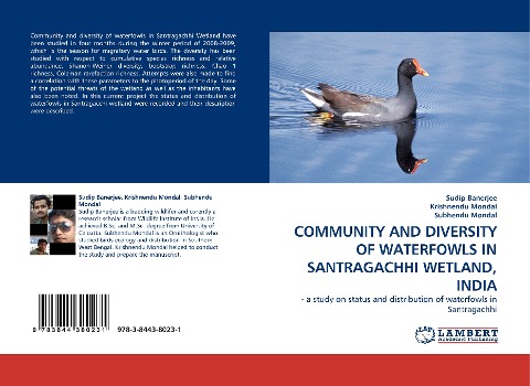COMMUNITY AND DIVERSITY OF WATERFOWLS IN SANTRAGACHHI WETLAND, INDIA: - a study on status and distribution of waterfowls in Santragachhi