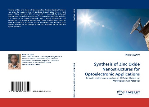Synthesis of Zinc Oxide Nanostructures for Optoelectronic Applications: Growth and Characterization of TPP/ZnO Hybrid for Photovoltaic Cell Potential