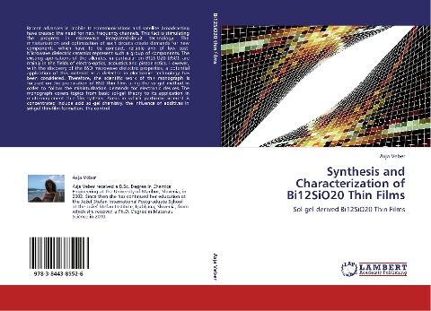 Synthesis and Characterization of Bi12SiO20 Thin Films: Sol-gel-derived Bi12SiO20 Thin Films