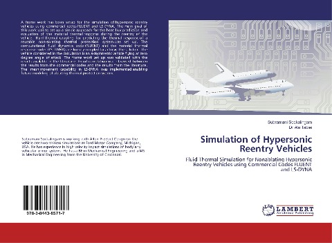Simulation of Hypersonic Reentry Vehicles: Fluid Thermal Simulation for Nonablating Hypersonic Reentry Vehicles using Commercial Codes FLUENT and LS-DYNA