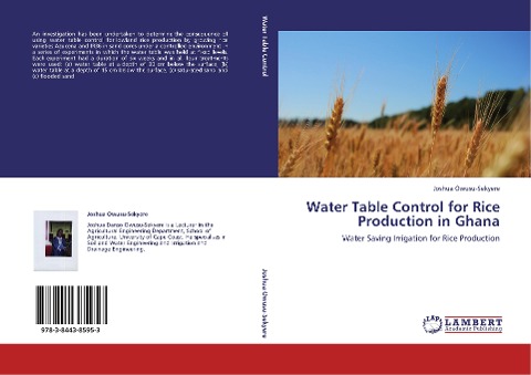 Water Table Control for Rice Production in Ghana: Water Saving Irrigation for Rice Production