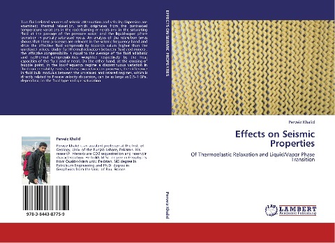 Effects on Seismic Properties: Of Thermoelastic Relaxation and Liquid/Vapor Phase Transition