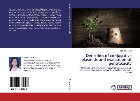 Detection of conjugative plasmids and evaluation of genotoxicity: Molecular detection and characterization of broad-host-range plasmids in soil bacteria and genotoxicity testing