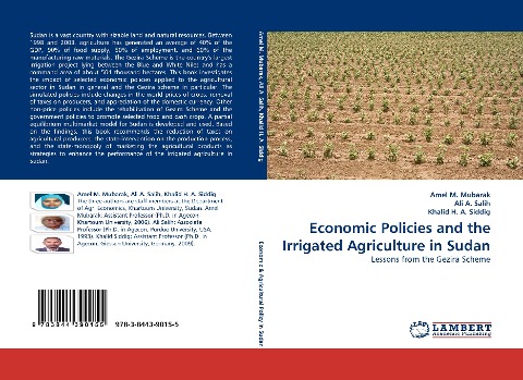 Economic Policies and the Irrigated Agriculture in Sudan: Lessons from the Gezira Scheme