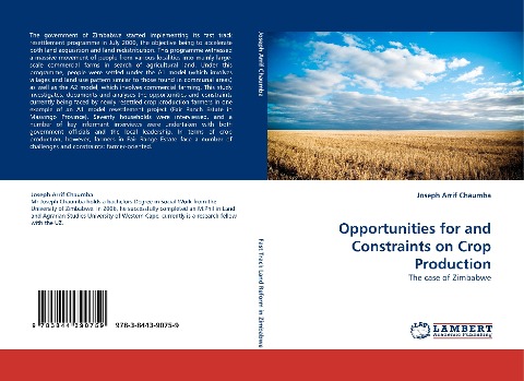 Opportunities for and Constraints on Crop Production: The case of Zimbabwe