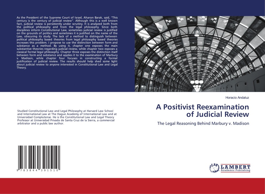 A Positivist Reexamination of Judicial Review: The Legal Reasoning Behind Marbury v. Madison