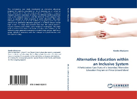 Alternative Education within an Inclusive System: A Participatory Case Study of a Secondary Alternative Education Program on Prince Edward Island