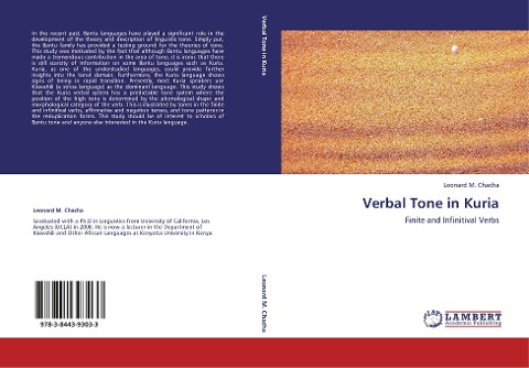 Verbal Tone in Kuria: Finite and Infinitival Verbs