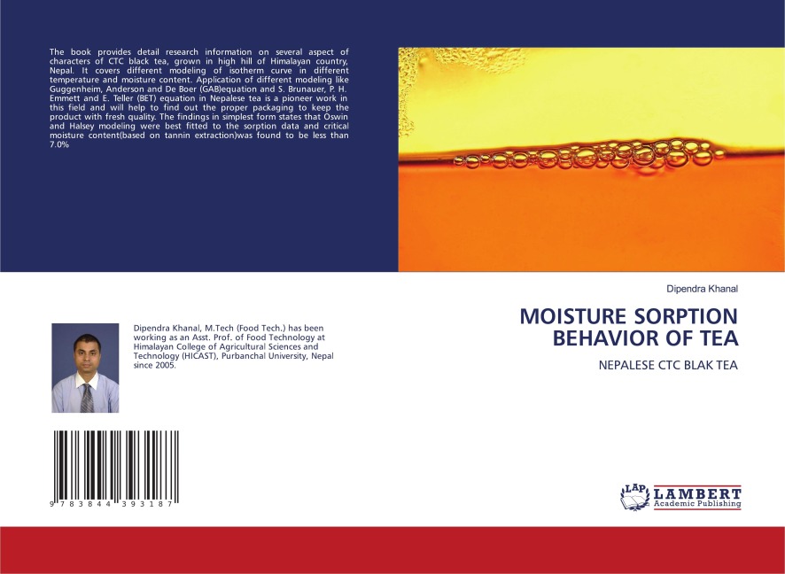 MOISTURE SORPTION BEHAVIOR OF TEA: NEPALESE CTC BLAK TEA