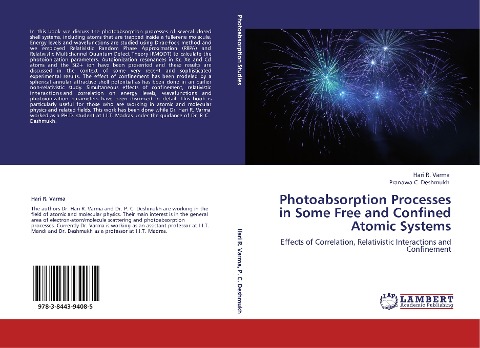 Photoabsorption Processes in Some Free and Confined Atomic Systems: Effects of Correlation, Relativistic Interactions and Confinement