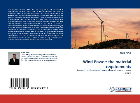 Wind Power: the material requirements: Research on the external materials used in wind power plants